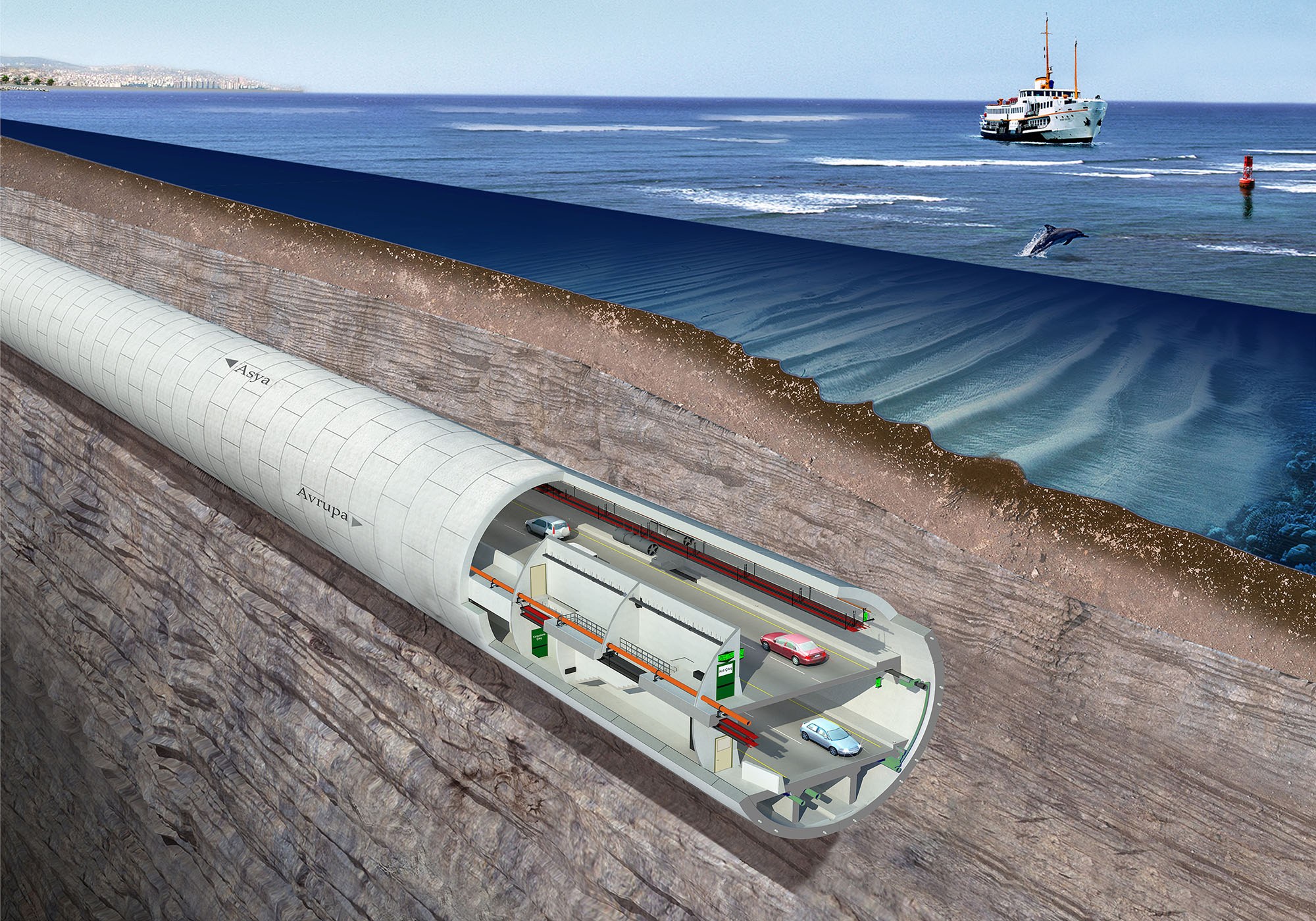 Eurasia-Tunnel Türkei (Foto: aa)