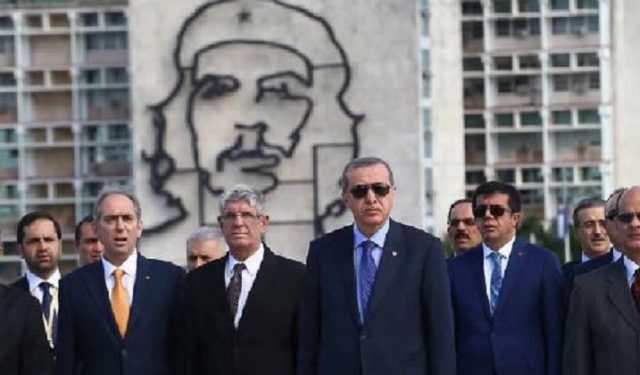 Erdogan bei einem Besuch Kubas im Jahr 2015
