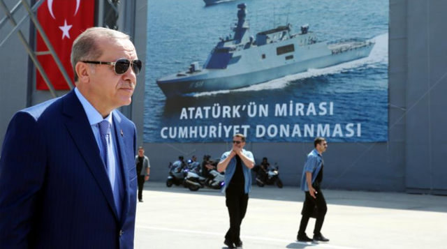 Ne cherchez pas querelle à la Turquie” menace Erdogan ciblant Macron Erdogan.tuerkei.flugzeugtraeger.milgem.nex24.aa_-1-640x357