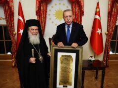 Griechisch-orthodoxer Patriarch von Jerusalem erinnert Erdoğan an den Pakt