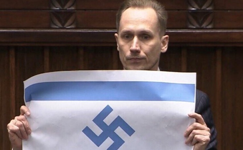 <b><span style='color:#bc2929;font-size:16px;'>Israel-Kritik <br></span>Polen: Abgeordneter vergleicht Israel mit Nazi-Deutschland</b>